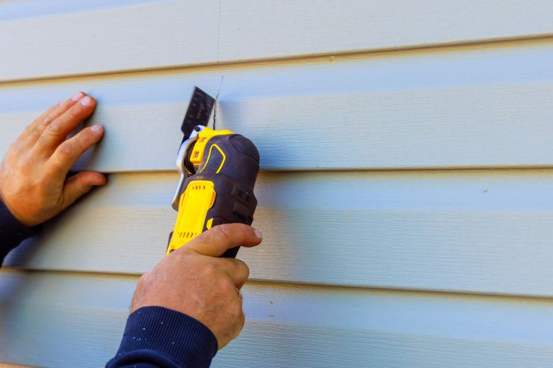Final Touch-up on Vinyl Siding